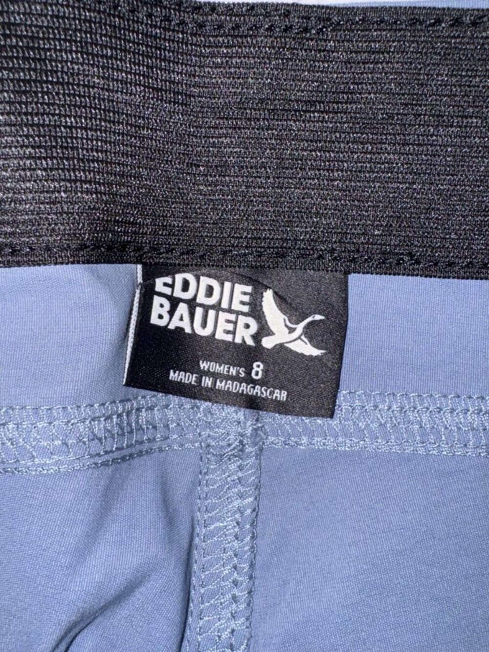 NWT Women's Eddie Bauer Horizon Straight Ankle Pants Blue Size 8 Travel Hiking - Picture 4 of 10